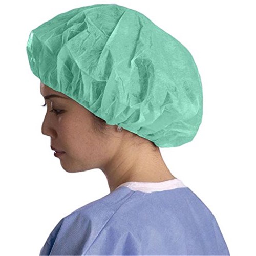 Bouffant Cap Green Light Weight (Beret)