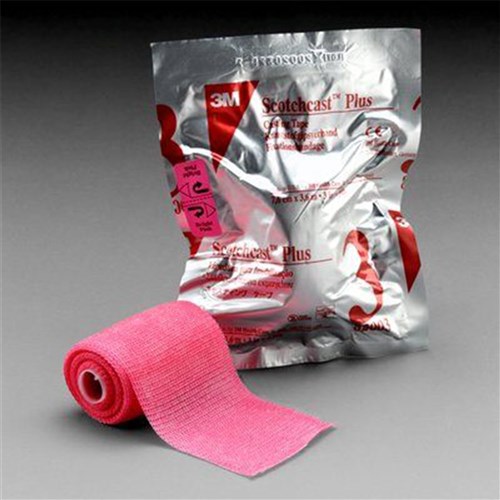 Scotchcast Semi-Rigid Soft Casting Tape 25mm x 1.8m Red 82101R