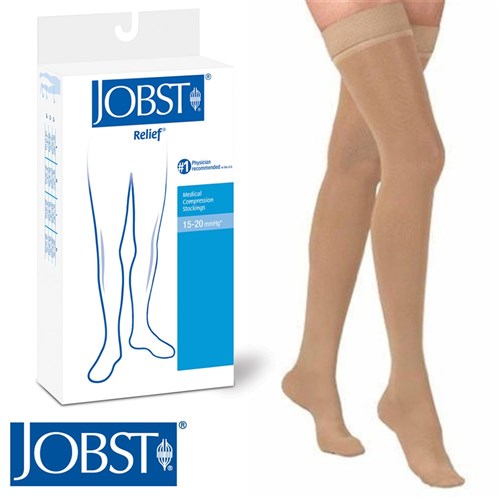 Jobst Ultrasheer Thigh High 15-20mmHg Medium Beige - SSS Australia