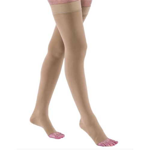 Jobst Relief Thigh High Open Toe 30-40mmHg Medium Beige