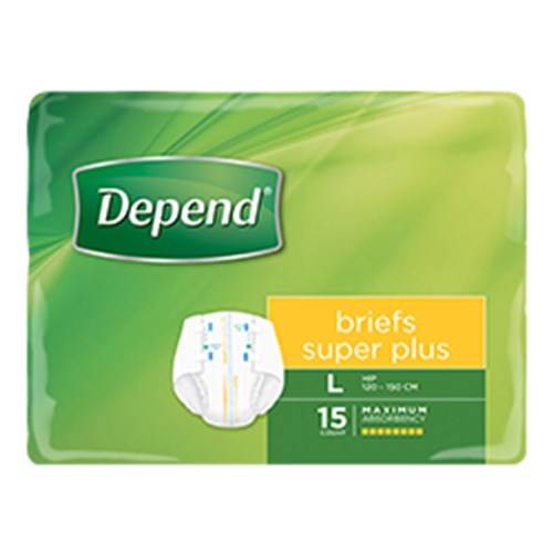 Depend Briefs Super Plus Large 17390