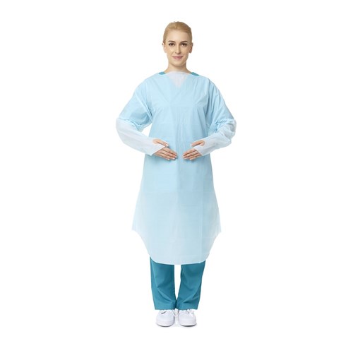 Gown Impervious Thumbs Up Extra Large Blue C75