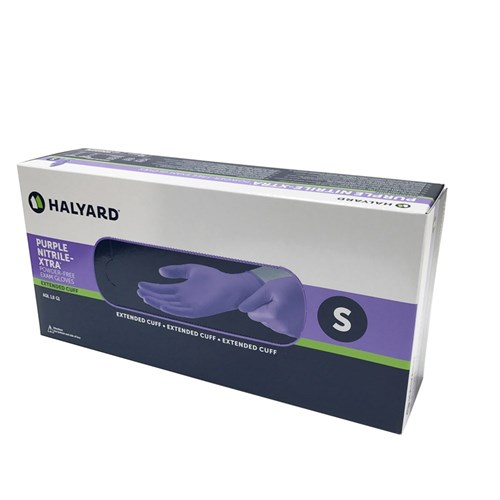 Halyard Purple Nitrile-Xtra High Risk Gloves Small