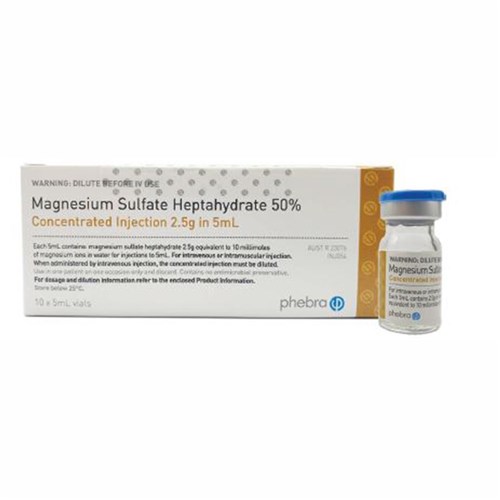 Magnesium Sulphate 10 x 5ml (2.5g) SM