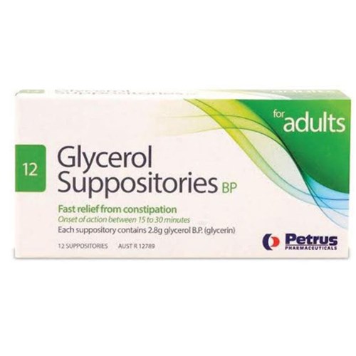 Glycerol Suppositories Adult Petrus Pk12