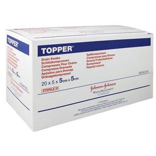 Topper Drain Swab Sterile 5 x 5cm B20 MCKK100