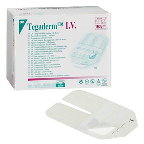 Tegaderm I.V Transparent Dressing 7 x 8.5cm B100 1633