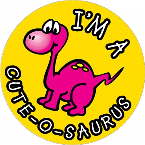Childrens Label (I'M A Cute-O-Saurus)