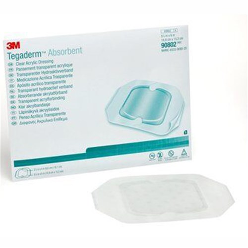 Tegaderm Absorbent Clear Acrylic Dressing 15 x15cm Square B5 90802