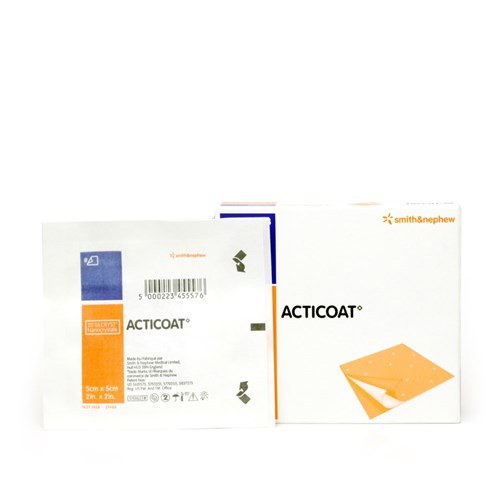 Acticoat 5 x 5cm Antimicrobial Barrier Dressing B5