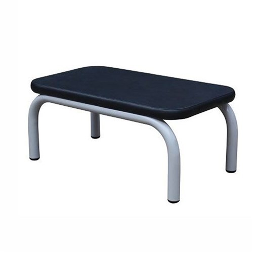 Exam Couch Step Single Grey Powder Coated Frame Black Tread