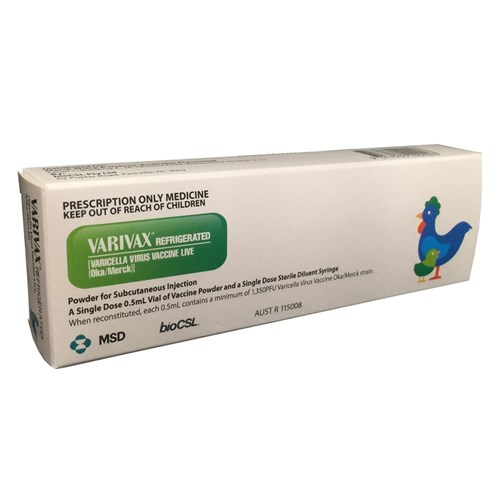 Vaccine Varivax x 1 W/ Syringe Diluent SM