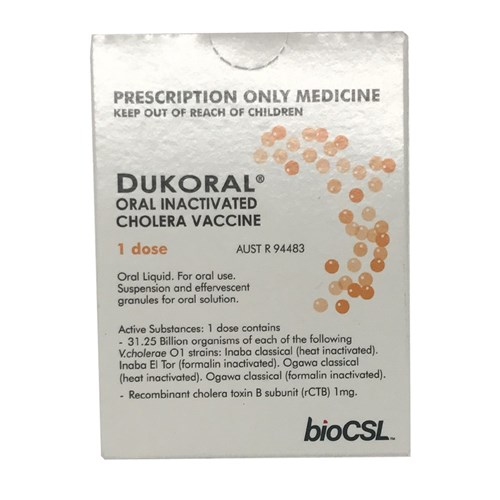 Vaccine Dukoral Single Pack Cholera Oral SM
