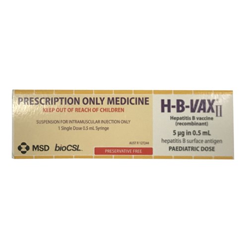 Vaccine Hepatitis-B Hb-2 0.5ml Paed SM