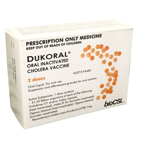 Vaccine Dukoral Twin Pack Cholera Oral SM