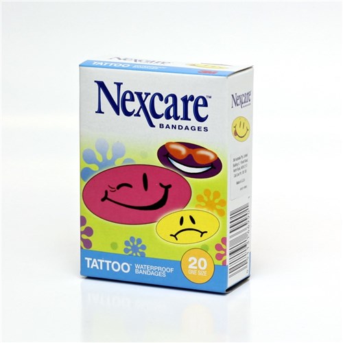 Nexcare Tattoo Strips Cool Character (Smiley Faces) B20 549-20