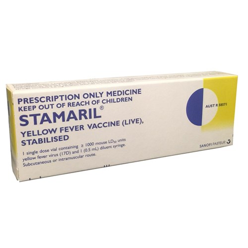 Vaccine Stamaril (Yellow Fever) Qld Health Approved SM