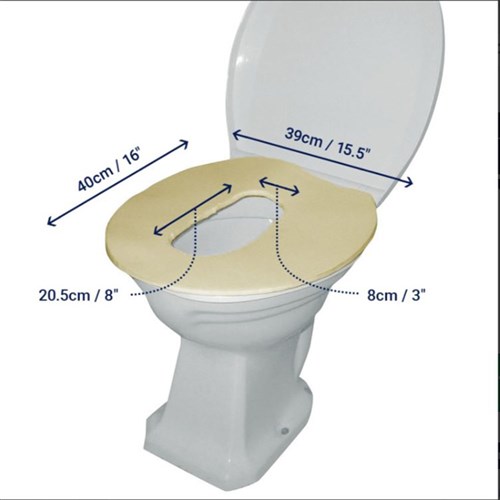 Pelican Commode/Toilet Seat Reducer (Hole 20.5cm x 8cm) 130R