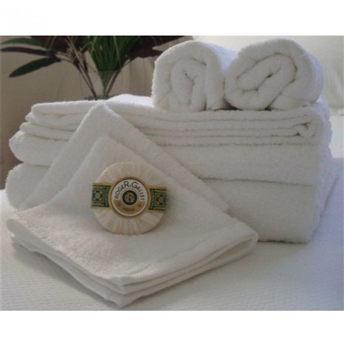 Bath Towel Pearl 60 x 120cm White 321gsm Pk60