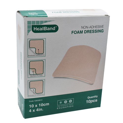 Healband Foam Dressing 10 x 10cm B10