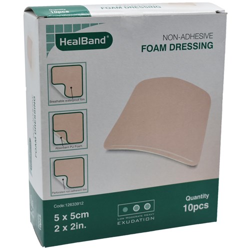 Healband Foam Dressing 5 x 5cm B10