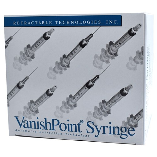 Vanish Point Syringe 1ml U-100 Insulin 29G x 12mm