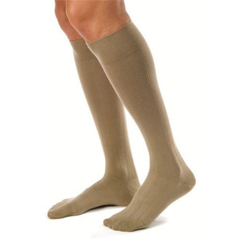 Jobst forMen Casual Socks Unisex 20-30mmHg Medium Khaki