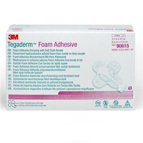 Tegaderm Foam Adhesive Dressing Mini Wrap 6.9 x 6.9cm B10 90615