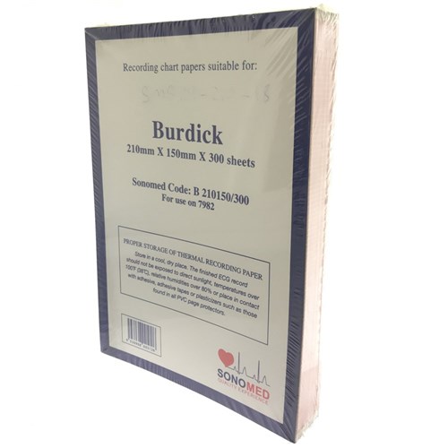 ECG Paper Burdick Z-Fold 210 x 150mm B 210150/300