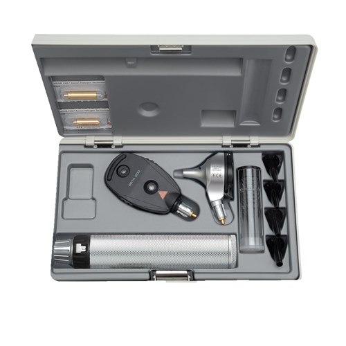 Heine Beta 400 F/O LED Otoscope/Beta 200 Ophthal Set BETA4 USB   Case