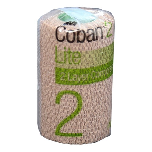 Coban 2 Layer Lite Compression Bandage 10cm x 3.5m 20724