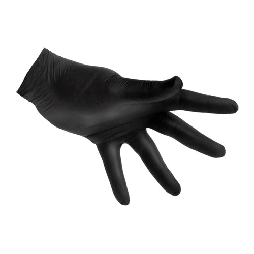 Hammer Nitrile Powder Free Glove Black N/S Small B100