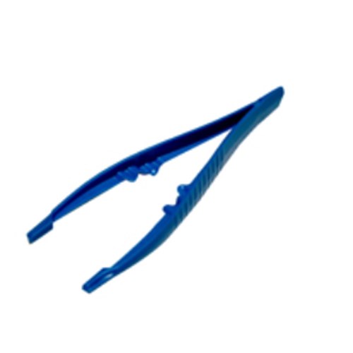 Forceps Dressing Plastic Non-Autoclavable Non-Sterile Blue