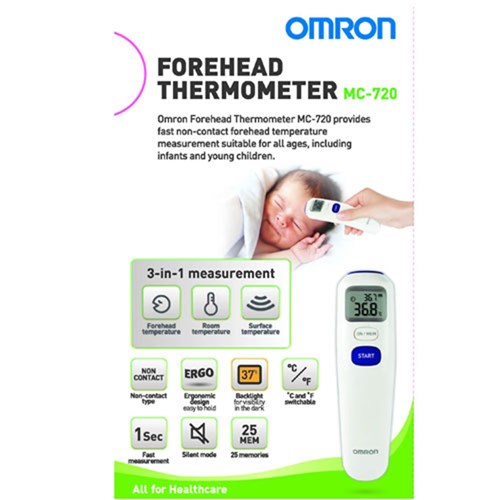 Omron Digital Forehead Thermometer MC720