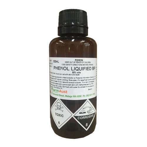 Phenol Liquid 80% BP 100ml