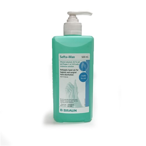 Softa-Man Liquid Hand Sanitiser 500ml Pump Pack
