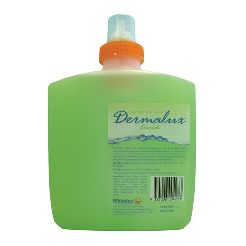 Dermalux Enrich 3 in 1 Hair and Body Wash 1L Pod C6