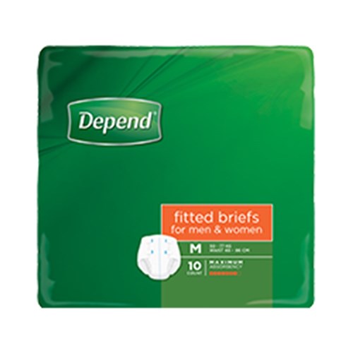 Depend Adult Care Fitted Brief Medium 10 x 4 19743