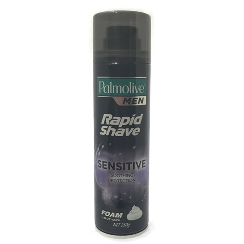 Palmolive Rapid Shave Foam Sensitive W- Aloe Vera 250g C6