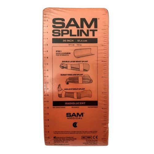 Sam Splint Finger Orange Blue 4cm x 9.5cm 800.818.4726