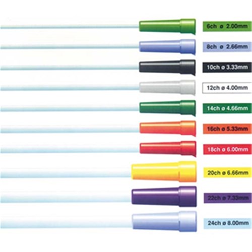 Nelaton Catheter 18fg 38cm Sterile Single Wrapped BOSCO