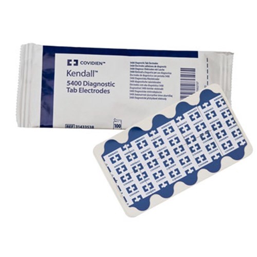 Kendall 5400 Diag ECG Tab Elect 23x25mm C1000 10packs 100