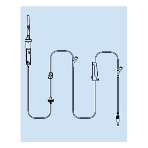 Blood Admin Set Needle Free Port x 2- 250cm Latex Free B50