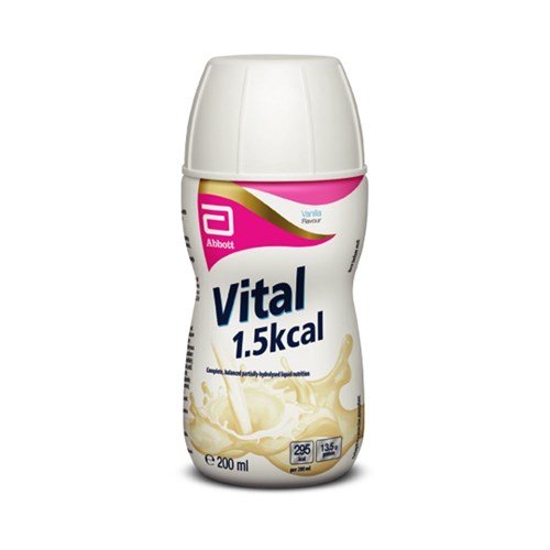 Vital 1.5 kcal Vanilla 200ml Plastic Bottle Resealable C30