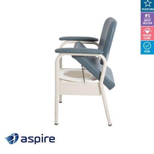 Bedside Commode Aspire Deluxe Slate 460mm 160kg