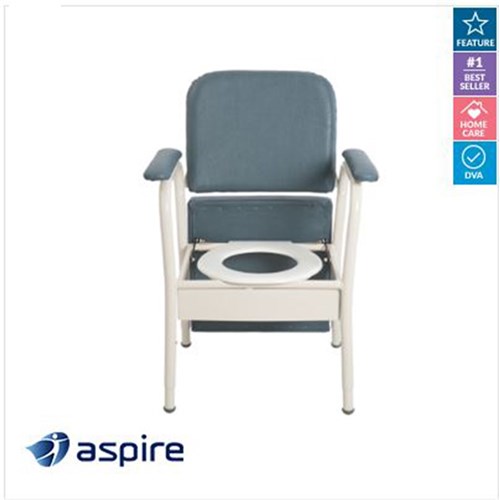 Bedside Commode Aspire Deluxe Slate 460mm 160kg