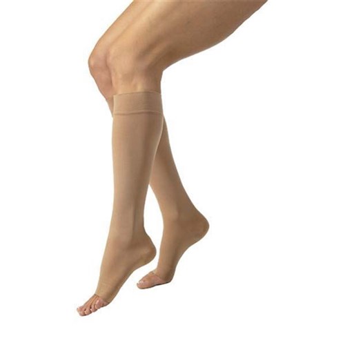 Jobst Relief Knee High Open Toe 20-30mmHg Large Beige