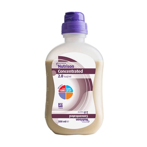Nutrison Concentrated 2.0  Ready To Hang 500ml OpTri Bottle Ctn 12