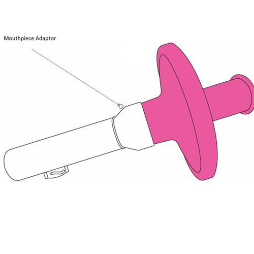 Mouthpiece Adaptor To Fit Pink Suregard Filter for Welch Allyn