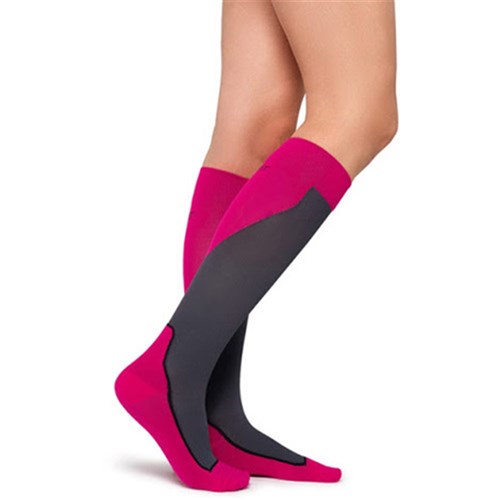 Jobst Sport 15-20 Knee High Pink/Grey Large